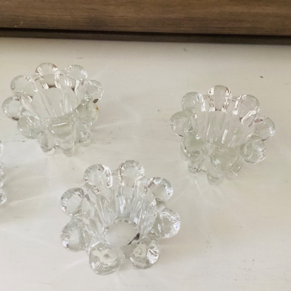 2 Sets Vintage Crystal Candle Holders Robert Alan Candle Company Original Boxes - Picture 3 of 12